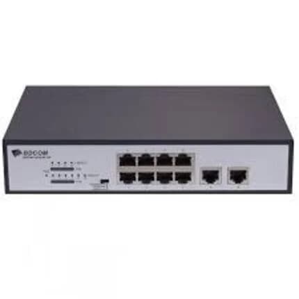 (BD-S1010-8P-120) SWITCH 8 PORTS UNM POE ET 2 PORTS UPLINK S1010-8P-120: