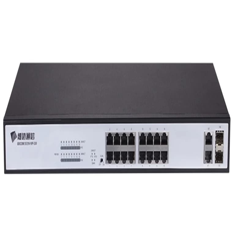 (BD-S1518-16P-330) SWITCH 16‐PORT 100M POE+ BASE‐T PORTS RACKABLE 19":
