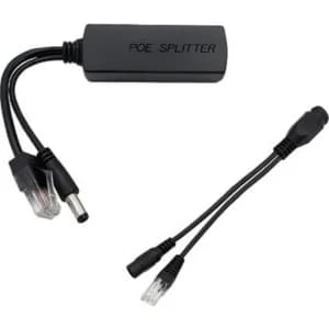 (D3025)Paire SPLITTER PoE Actif DC-24V DC+2RJ45 in/DC+2RJ45 out: