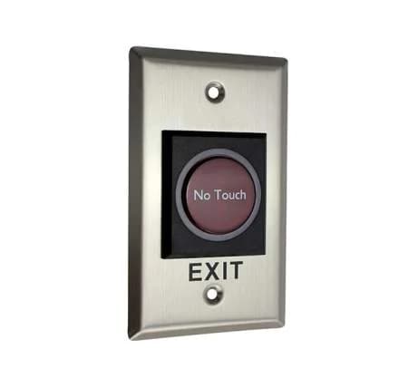 (D4633P16)BOUTON DE SORTIE RECTANGULAIRE ETANCHE SANS CONTACT EN INOX :