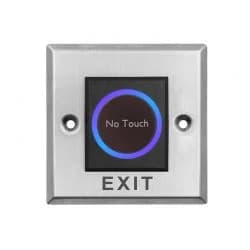 (D4634P17)BOUTON POUSSOIR DE PORTE CARRE ETANCHE EN ALUMINIUM SANS CONTACT: — Digipark