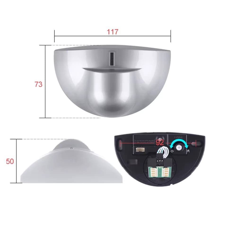 (D4916MS2)Capteur de mouvement à micro-ondes pour porte automatique: