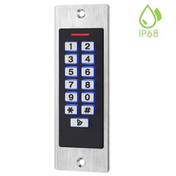 DIGICODE & CONTROLE D'ACCES AUTONOME ETANCHE ENCASTRE CODE+CARTE EM 125khz DI-(EK50EM)-W