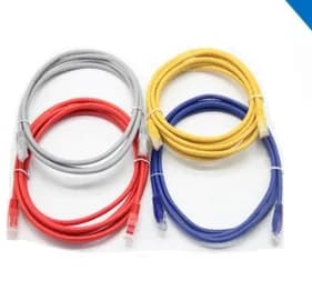 (GI-COR3M6A CI08) CABLE BRASSAGE 3M UTP CAT6/6A  (BLEU-ROUGE-GRIS-JAUNE)
