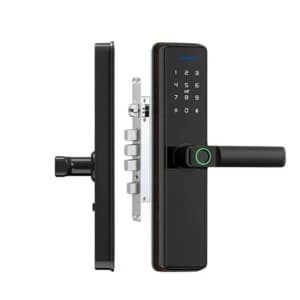 (X5)SERRURE DE PORTE INTELLIGENTE WIFI DI-X5 NOIR: