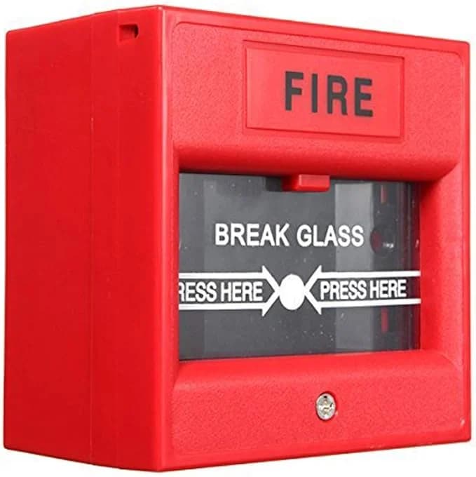 Boîtier bris de glace Rouge pour Sytèmes Anrti-Incendie DI-AC-119R RED